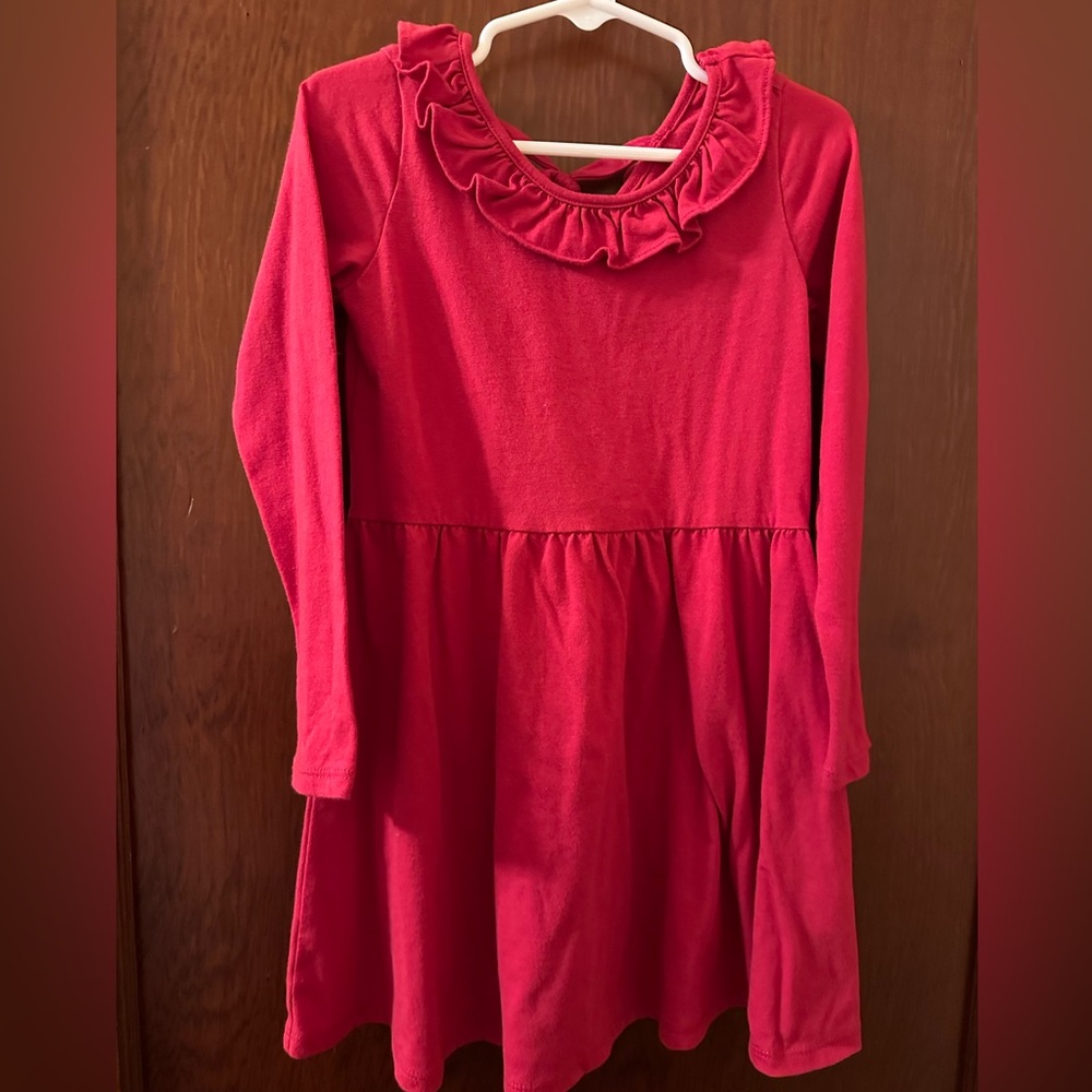 Casual soft red dress